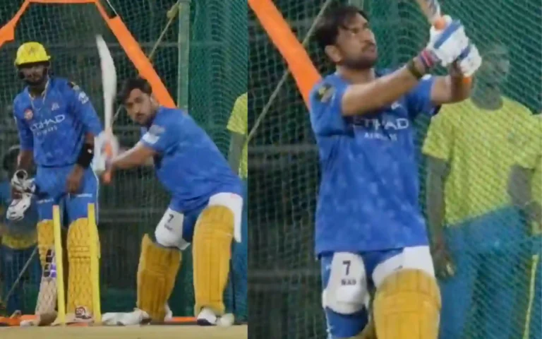 MS Dhoni Prepares for IPL 2025: Vintage Form in CSK Nets